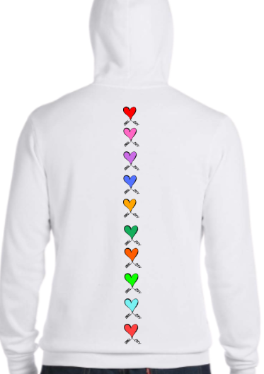 Luv spine hoodie