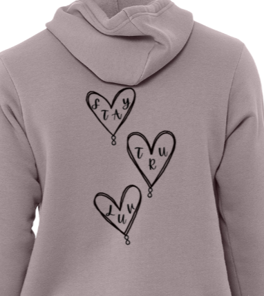 3 heart hoodie