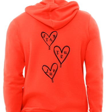 3 heart hoodie