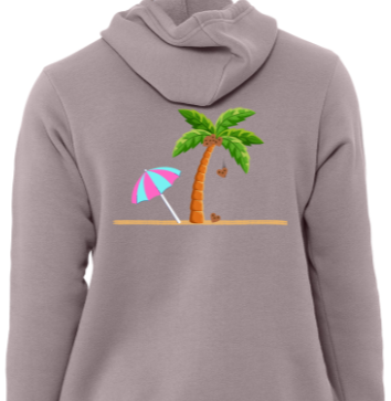 Beach & heart coconuts hoodie