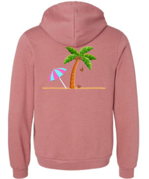 Beach & heart coconuts hoodie