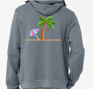 Beach & heart coconuts hoodie