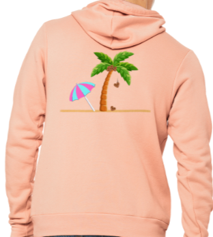 Beach & heart coconuts hoodie