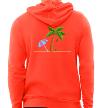 Beach & heart coconuts hoodie