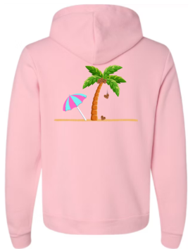 Beach & heart coconuts hoodie