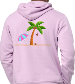 Beach & heart coconuts hoodie