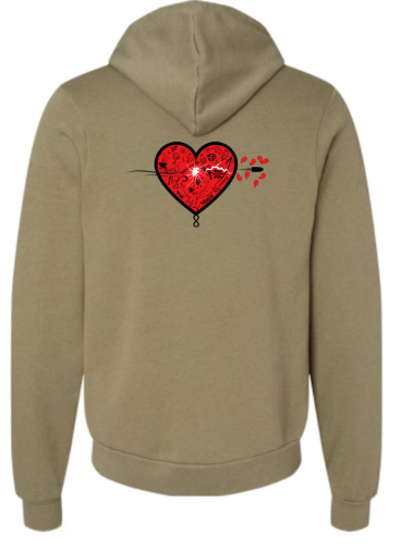 Heart shot hoodie