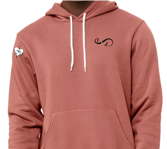 3 heart hoodie